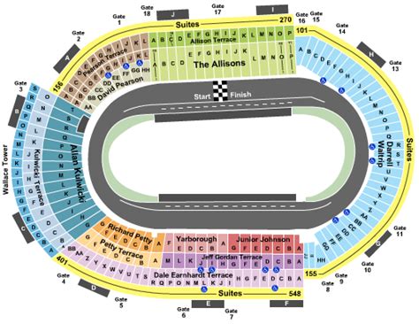 Bristol Motor Speedway Seating Chart + Rows, Seats and Club Seats