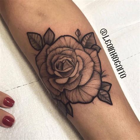 Rose Black and whipping shading. (bold lines) Leo Inkognito Tattoo www ...