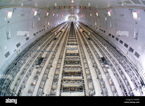 Freighter, Boeing 747-400, detail, load room, blank, airplane, traffic ...