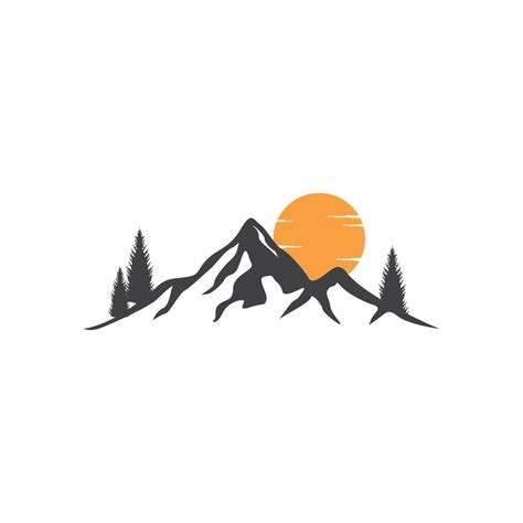 mountain logo vector 21572850 Vector Art at Vecteezy