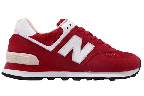 New Balance 574 Red White (Women's) - WL574VDRB - US