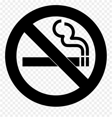 No Smoking - No Smoking Sign Black And White Png Clipart (#79496 ...