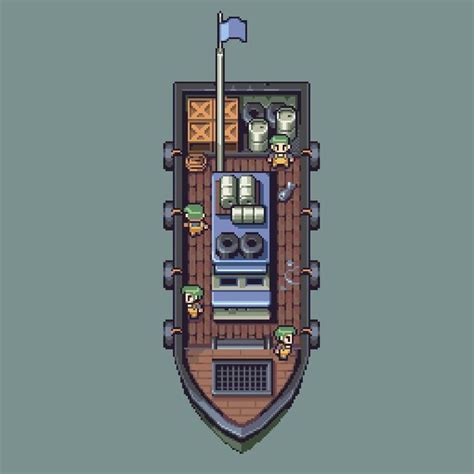 Fishing boat!#pixelart #pixelarts #pixelartist #pixelartapp #pixelart # ...