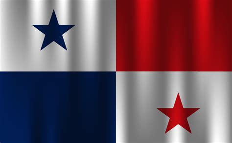 flag of panama country nation symbol 3d textile satin effect background ...