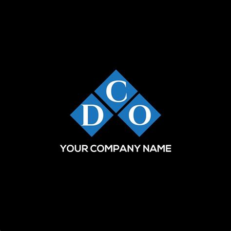 CDO letter logo design on black background. CDO creative initials ...