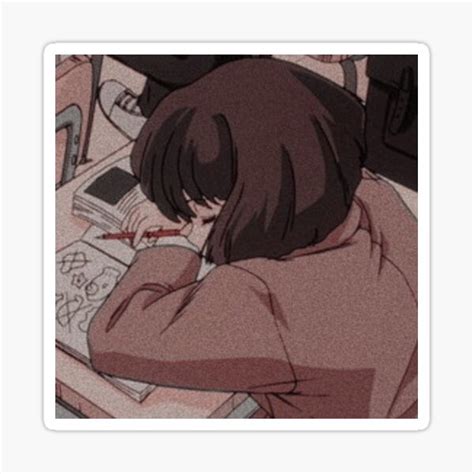 "Sleeping Girl" Sticker by ChocolateDino | Redbubble