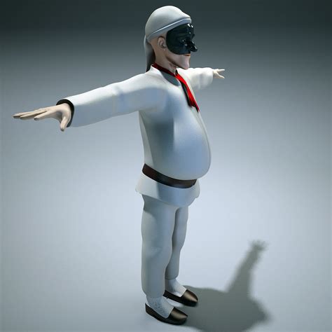 Pulcinella Carnival Mask 3D model rigged | CGTrader