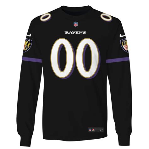 Personalized Name and Number Baltimore Ravens Hoodie Jersey – TOP REBORN