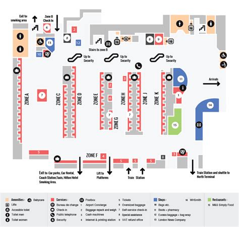 Gatwick Airport Terminal Maps