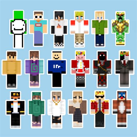 Dream SMP Skin Stickers | Etsy