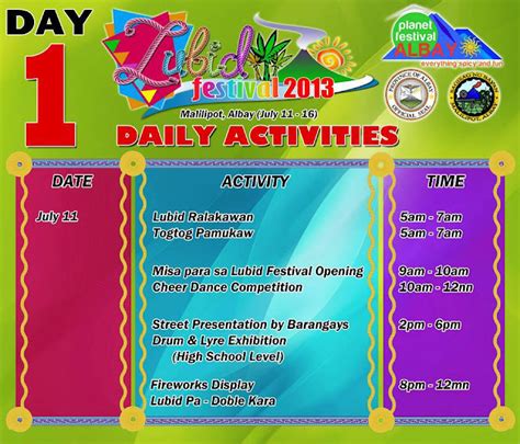 Bicol Festivals: Lubid Festival 2013 Schedule of Activities | Malilipot ...