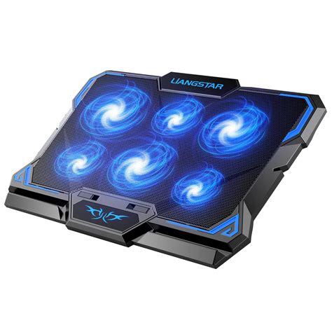 Buy Laptop Cooling Pad, Laptop Cooler with 6 Quiet Led Fans for 15.6-17 ...