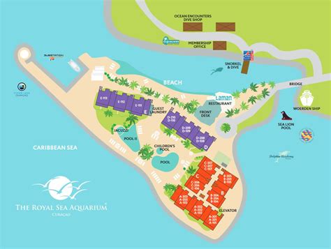 Resort Map | Royal Sea Aquarium | Curacao