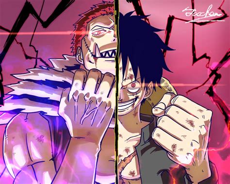 1080x224020 Charlotte Katakuri x Monkey Luffy One Piece Fan Art ...