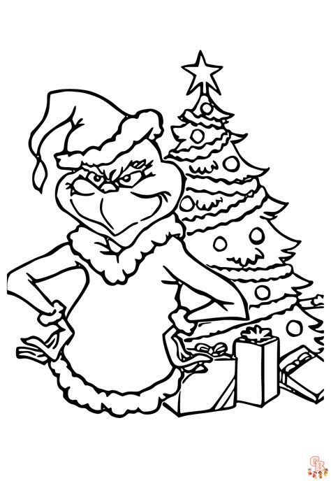 Free Grinch Christmas Coloring Pages Printable