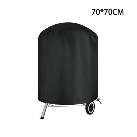 Grill Cover Round BBQ Gas Grill Cover Heavy Duty Double Grill Protector ...