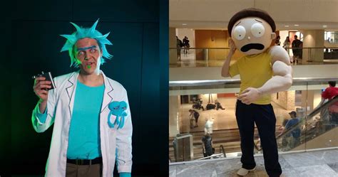 Rick And Morty Lab Coat Cosplay Cartoon Costume White Halloween Outfits ...