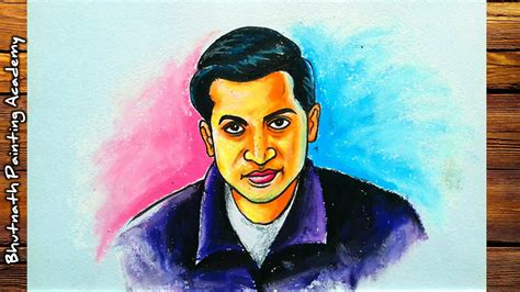 srinivasa ramanujan drawing with oil pastel color ||mathematics day ...