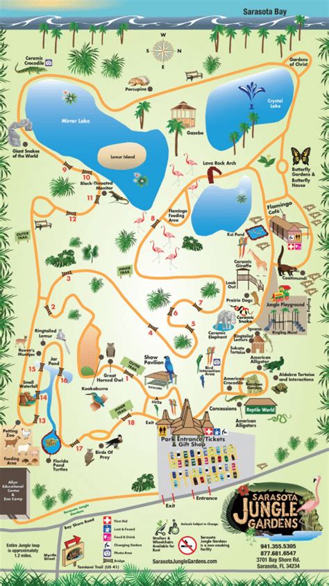 Jungle Gardens Map and Brochure (2020 - 2023) | ThemeParkBrochures.net