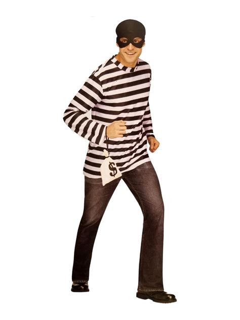 Mens FW Burglar Costume Robber Thief Outfit X Large (40-42) - Walmart ...