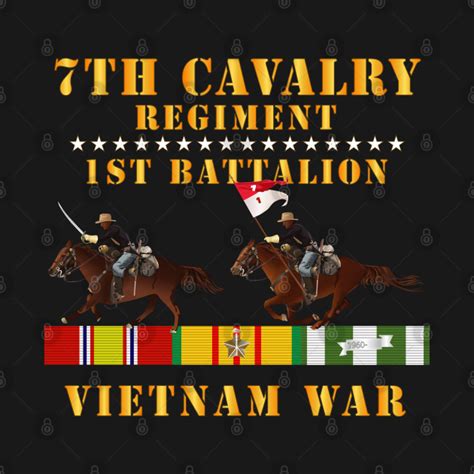 1st Battalion, 7th Cavalry Regiment - Vietnam War wt 2 Cav Riders and ...