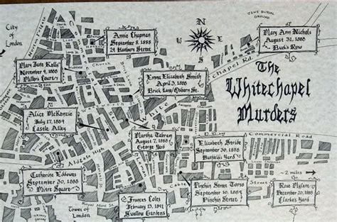 Jack the Ripper Map - Etsy UK