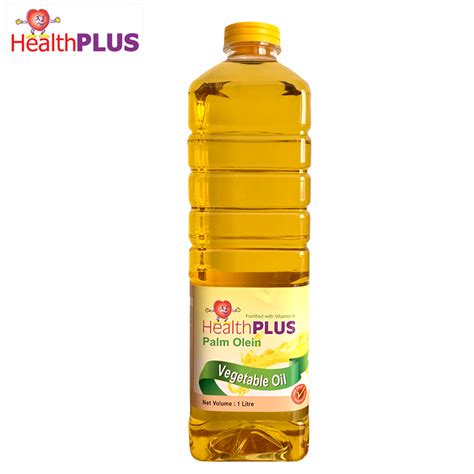 Health Plus Palm Olein Vegetable Oil 1L - Cooking Oil - 1 Liter ...