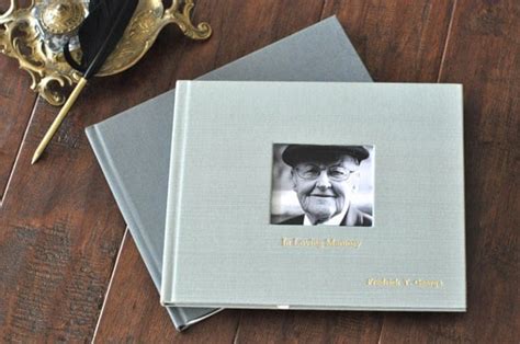 Funeral Guest Book Personalized Funeral Book in 40 color