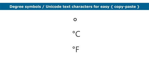 Degree Sign Copy And Paste / How To Type The Degree Symbol On Your ...