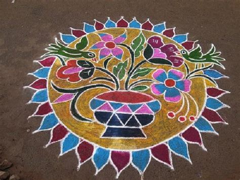 Kolam Designs for Pongal - Easyday