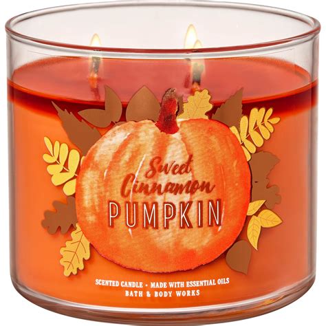 Bath & Body Works Pumpkin: 3-wick Candle - Sweet Cinnamon Pumpkin ...