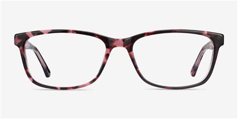 Marion Rectangle Pink Tortoise Glasses for Women | Eyebuydirect Canada