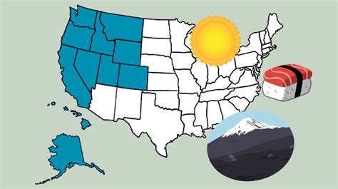 Us Western Region States And Capitals