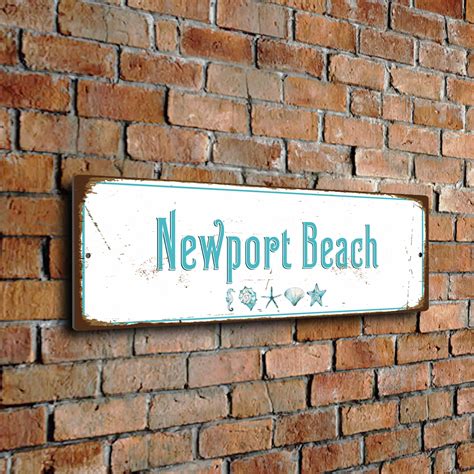 Newport Beach Sign - Classic Metal Signs