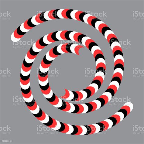 Art Optical Illusion Effect With Spiral Stock Illustration - Download ...