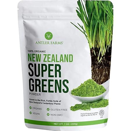 Amazon.com: Antler Farms - 100% Pure Organic New Zealand Super Greens ...