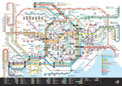 JR map Tokyo - Map of JR lines in Tokyo (Kantō - Japan)