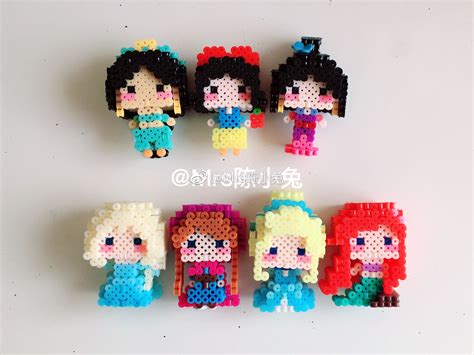 3D Perler Bead Pattern Tutorial Princesses Denmark ...