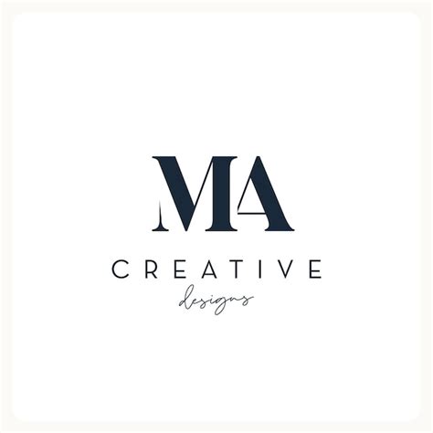 Premium Vector | Monogram MA logo design, creative letter logo for ...