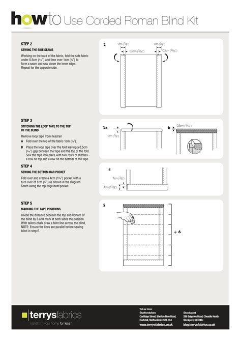 Corded Roman Blind Kit Fitting Instructions