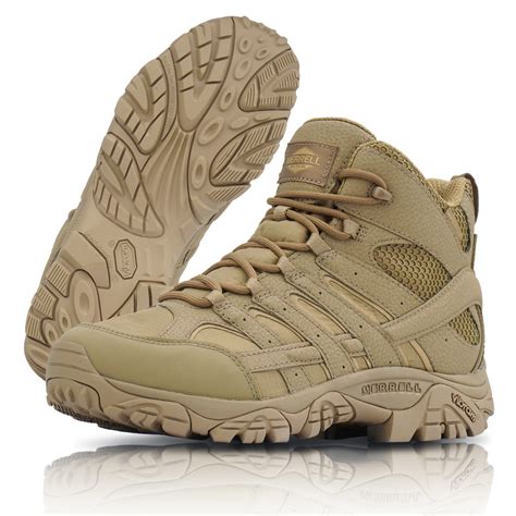 Merrell - Moab 2 Mid Tactical Waterproof Boot - Coyote - J15849 best ...