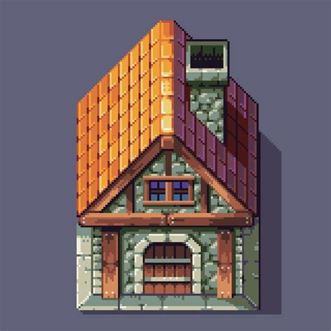 JRPG style house! #pixelart | Pixel art landscape, Pixel art design ...