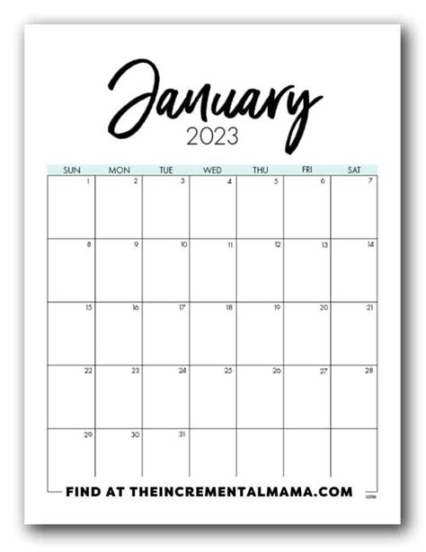 Free Printable Printable Pdf 2023 Calendar - Printable Templates Free