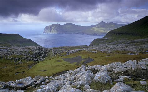 HD wallpaper: landscape, nordic landscapes, bay, sea, mountains, coast ...