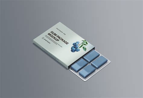 Chewing Gum Packaging Mockup