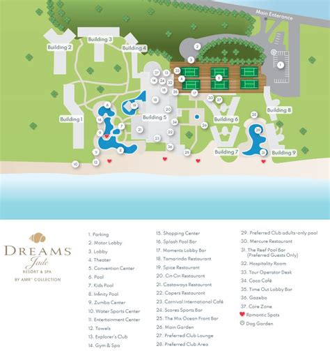 Resort Map | Dreams Jade Resort & Spa | Riviera Maya, Mexico