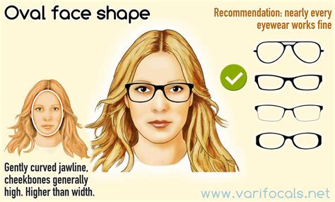 Glasses frames for an oval face shape (female)