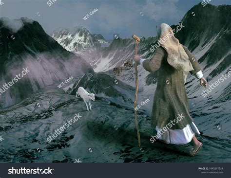 Jesus Parable About Runaway Sheep 3d Stock Illustration 1943357254 ...