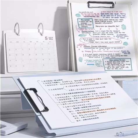 CLIPBOARD A4 BOARD Clip Folder Writing Pad Paper Display Stand Office ...