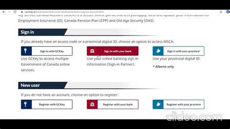 How to Create My Service Canada Account Step by Step - YouTube